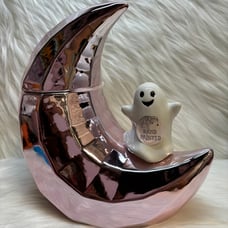 Ghost On Half Moon Jar