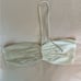 Meshki tan and white halter bandeau micro halter top XS