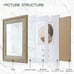 3 Pack 8x10 Inch Picture Frames Farmhouse Rustic Vintage Distressed Wood