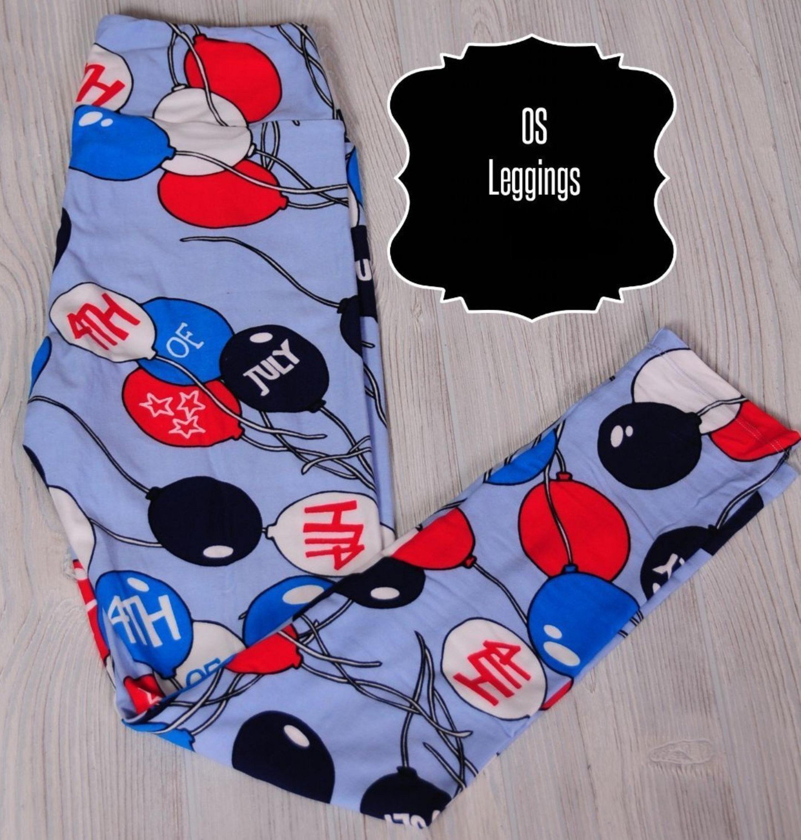 LuLaRoe OS One Size Leggings 4th of July America