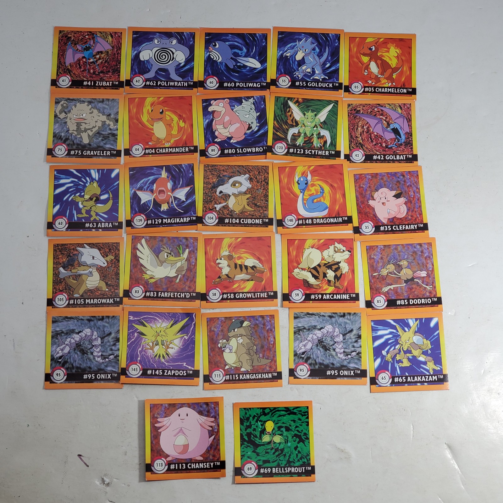 LOT OF 27 Pokemon ARTBOX Cards OFFICIAL NINTENDO PRODUCT