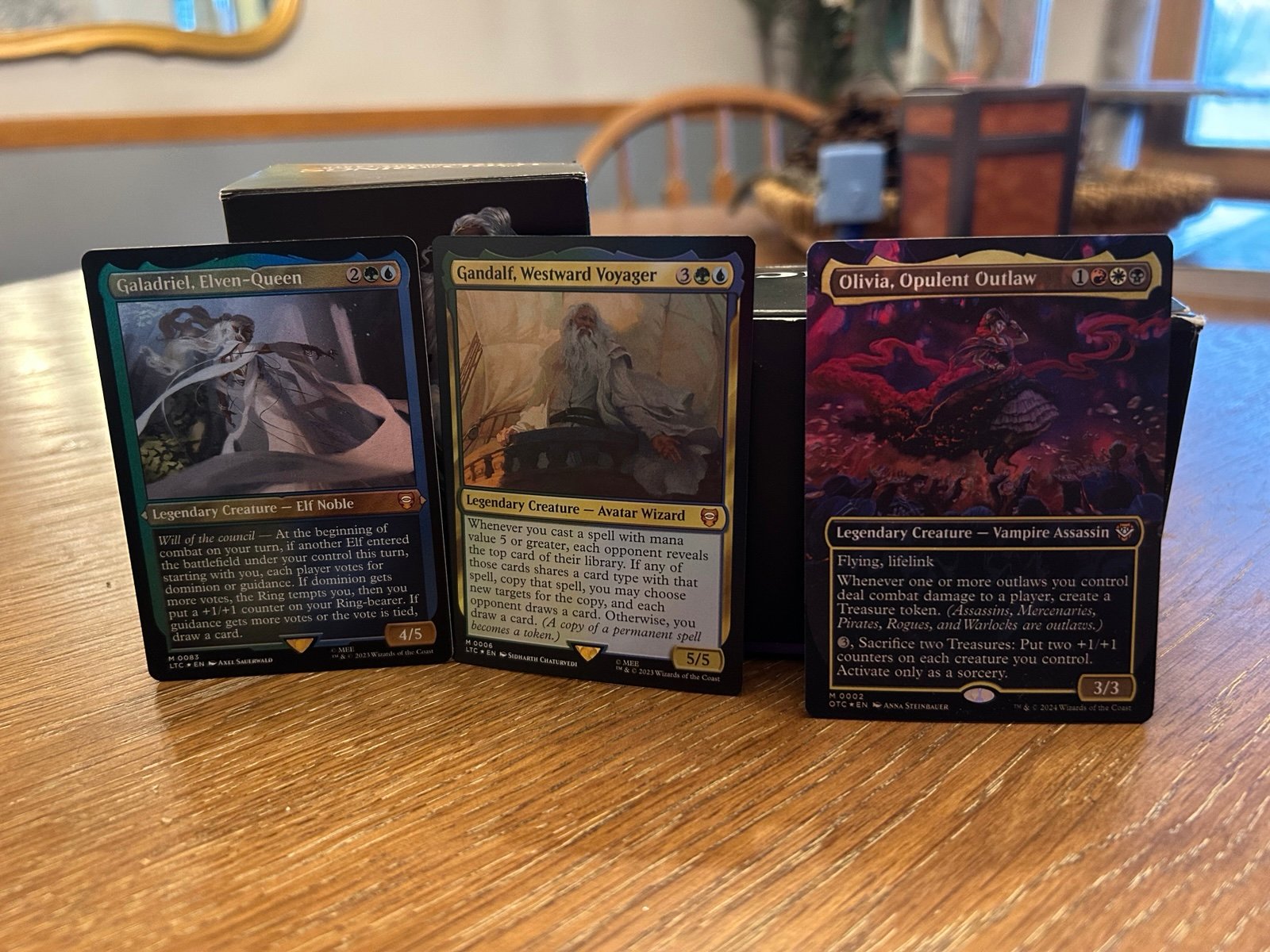 MTG Commander Deck Lot - Lord of the Rings Elven Council & Outlaws Most Wanted