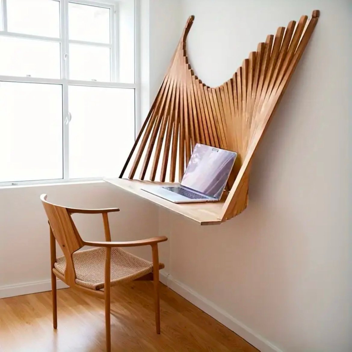 Space-Saving Wall-Mounted Folding Table