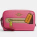 NWT COACH Dempsey Boxy Cosmetic Case w Trompe L'oeil Print