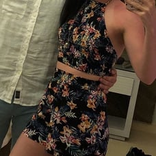 Garage shorts & halter Set