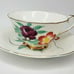 Bone China Floral Design Tea Cup & Sauce