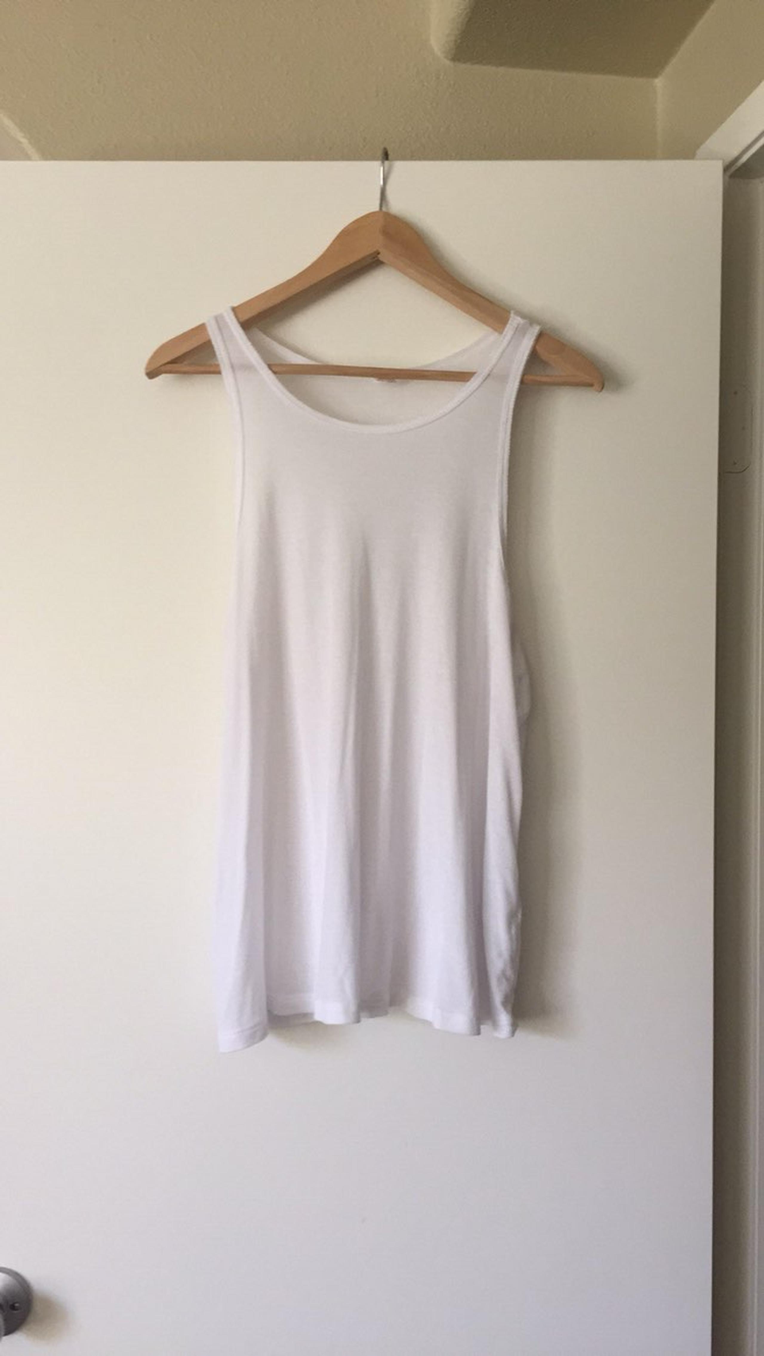 Sun & Shadow White Tank Top XL