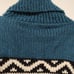 NWT New Men's Lost Horizons Handknit Teal Wool Cowichan Zip Cardigan Lined S / M