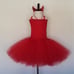 Devil Tutu Dress with Horns and Tail