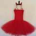 Devil Tutu Dress with Horns and Tail