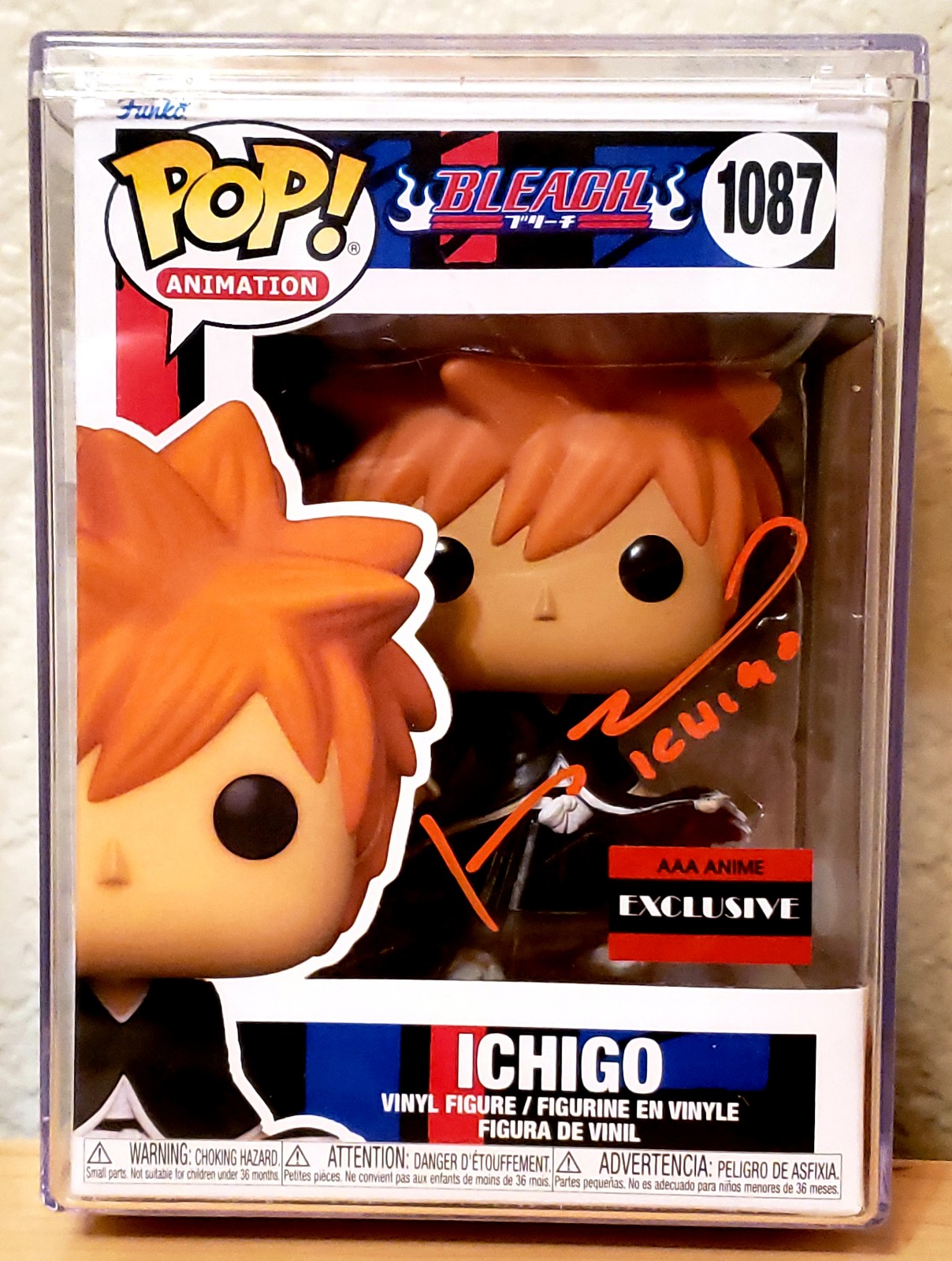 FUNKO POP BLEACH ICHIGO #1087 JOHNNY YONG BOSCH AUTO JSA AUTHENTIC AAA ANIME