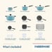 20 Pc Easy Clean Aluminum Nonstick Cookware Pots and Pans Set, Aqua