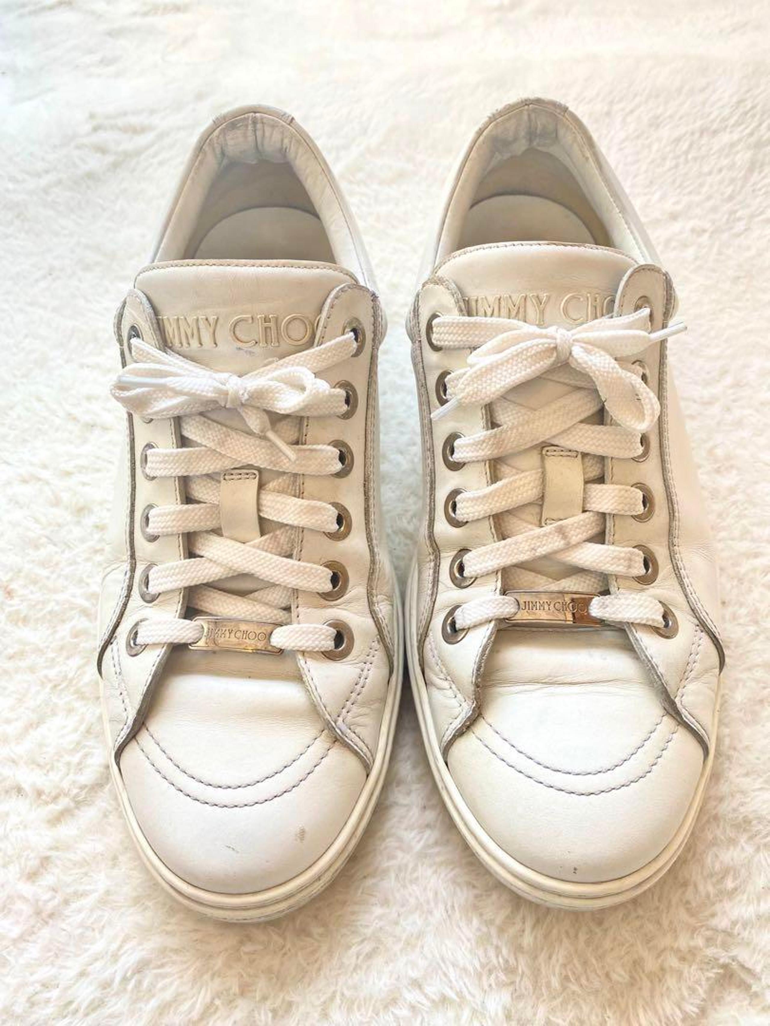 【JIMMY CHOO】Jimmy Choo lace-up sneakers size 42.