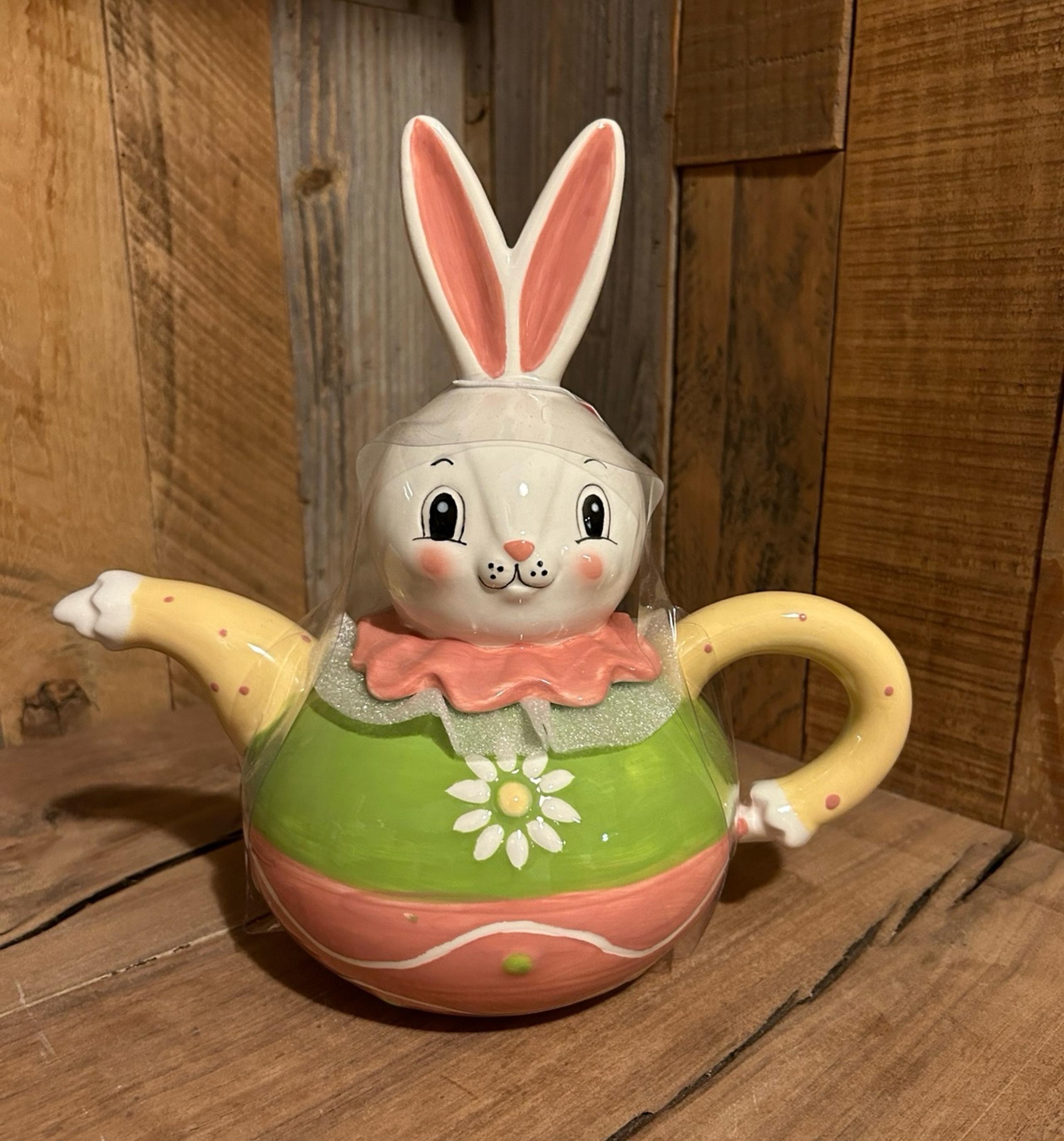 Johanna Parker Easter bunny tea pot