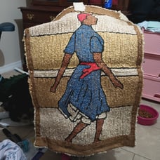 Latch hook rug tapestry