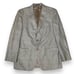 Lauren Ralph Lauren Two Button Brown Glen Plaid Silk Wool Blazer Jacket Men 42R