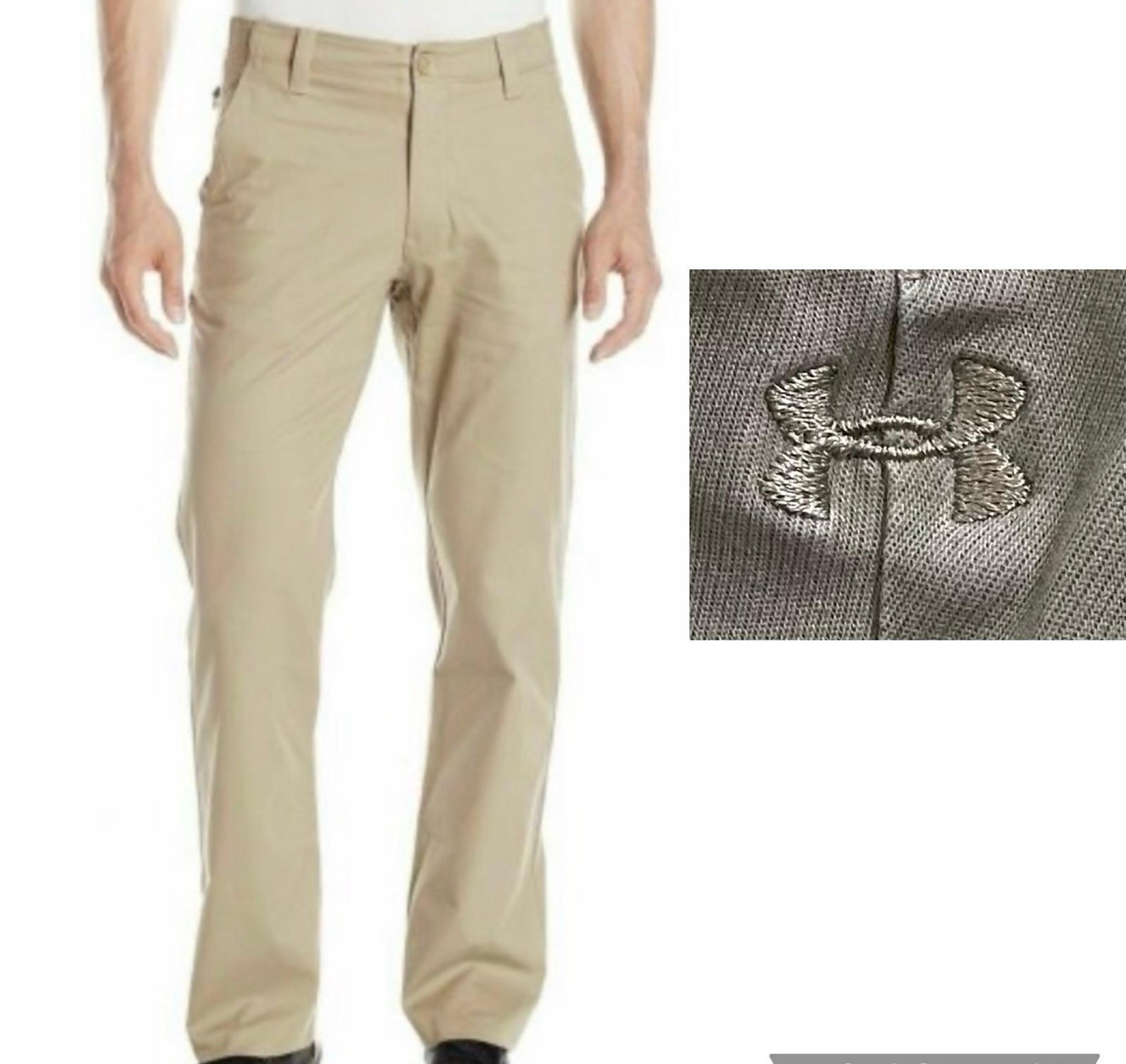 Under Armour Men’s 36X32 Khaki Performance Chino Tapered Leg Pant