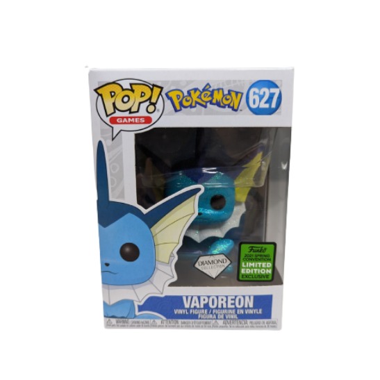 Funko Pop! Games Pokemon Vaporeon 627 Diamond Collection
