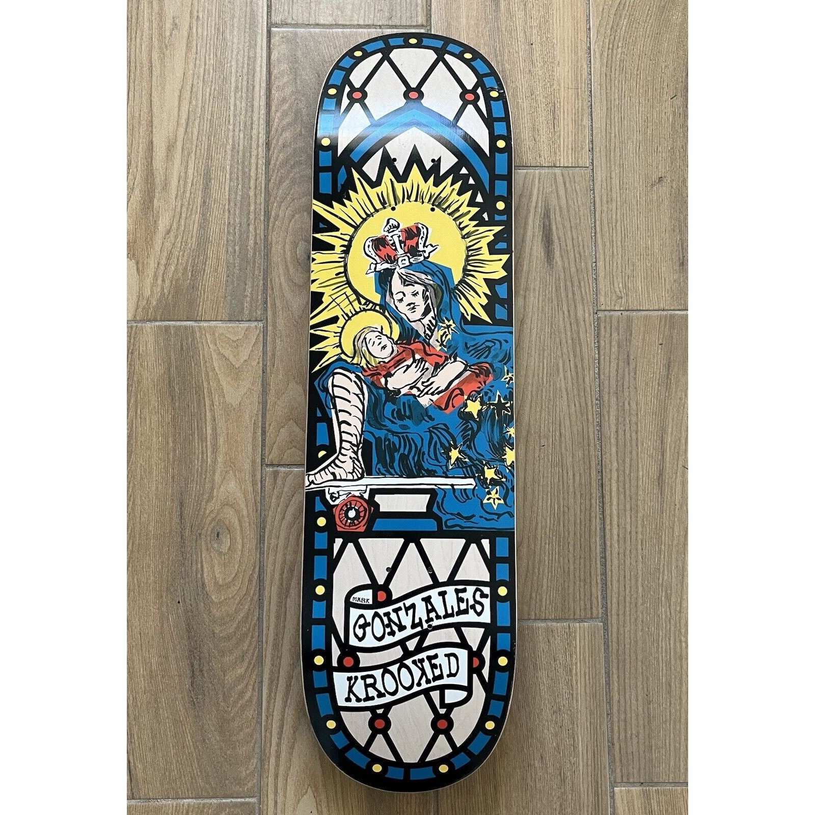 Krooked Skateboards Mark Gonzales Gonz Stroll Shaped Deck