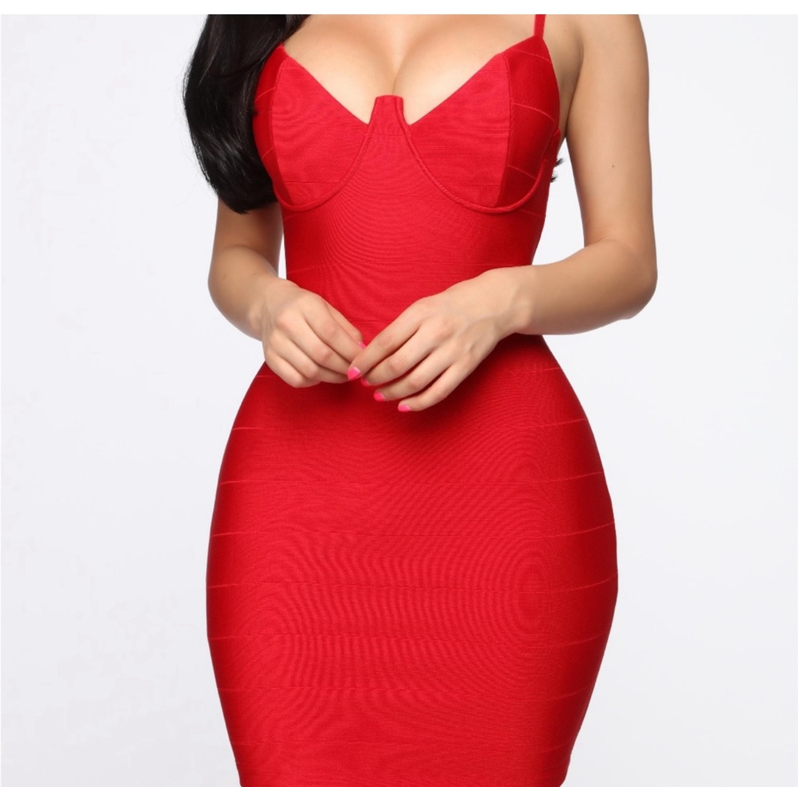 Fashion nova Red bandage dress