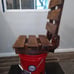 VINTAGE WOODEN FOLDING BUCKET CHAIR HUNTING FISHING
