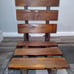 VINTAGE WOODEN FOLDING BUCKET CHAIR HUNTING FISHING