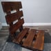 VINTAGE WOODEN FOLDING BUCKET CHAIR HUNTING FISHING