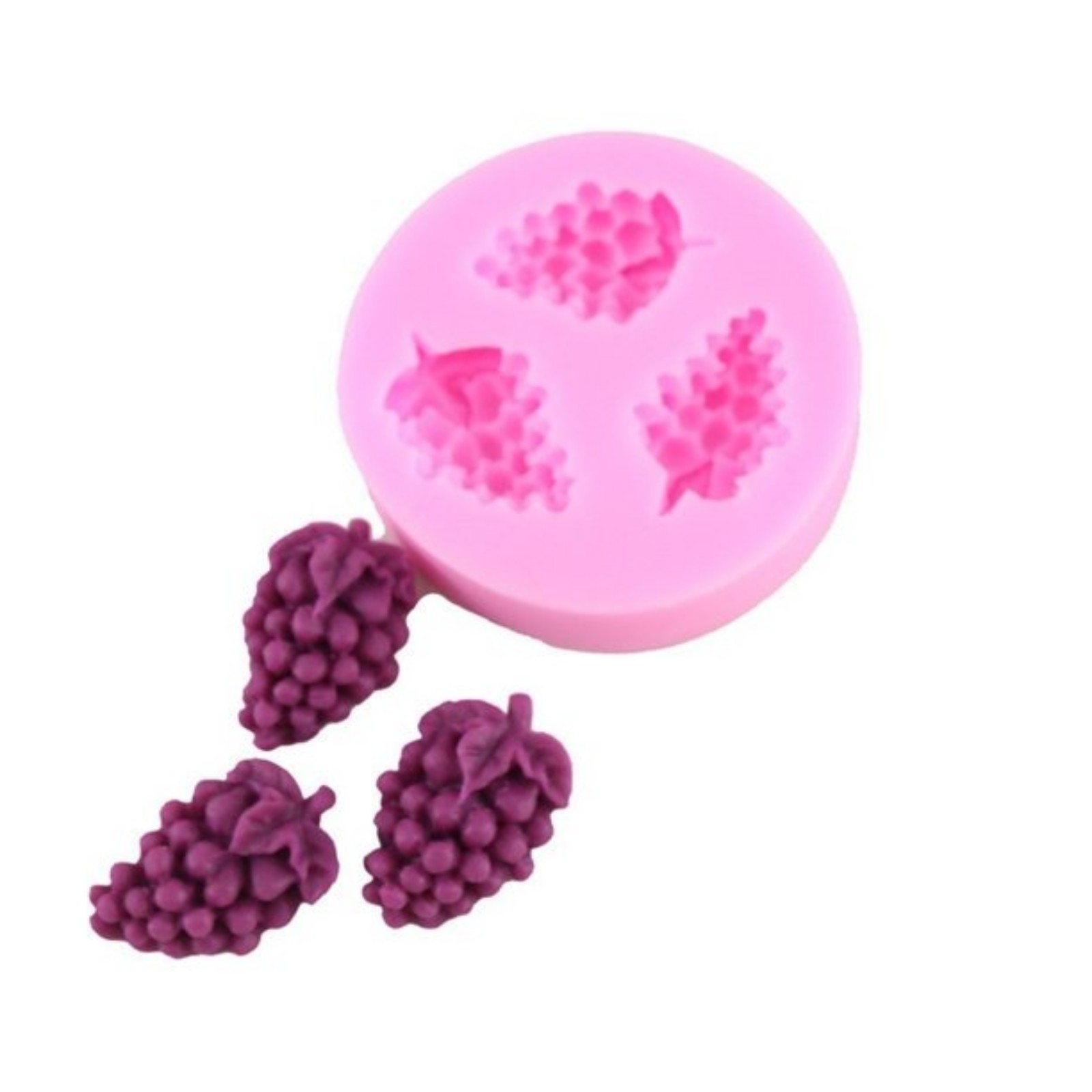 Grapes Shape Chocolate Silicone Candy Molds Handmade Soap Forms Cake Stencil Bak