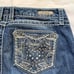 Wrangler Rock 47 Womes Jeans Bootcut Dark Wash Lowrise Size 14 34x34