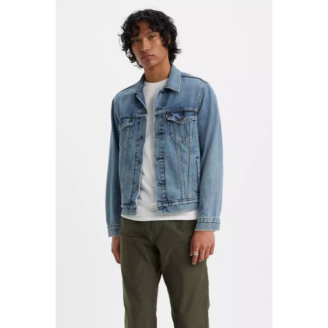 Levi's Men's Blue Jean Denim Trucker Jacket Size XXL 2XL