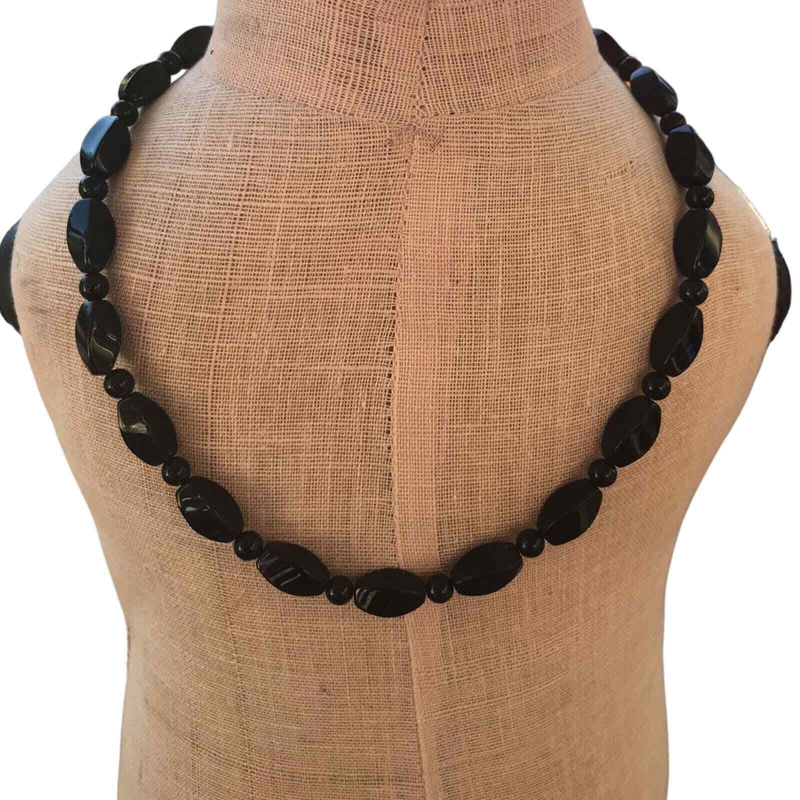 Jay King Mine Finds DTR 925 Sterling Silver Black Onyx Necklace Signed