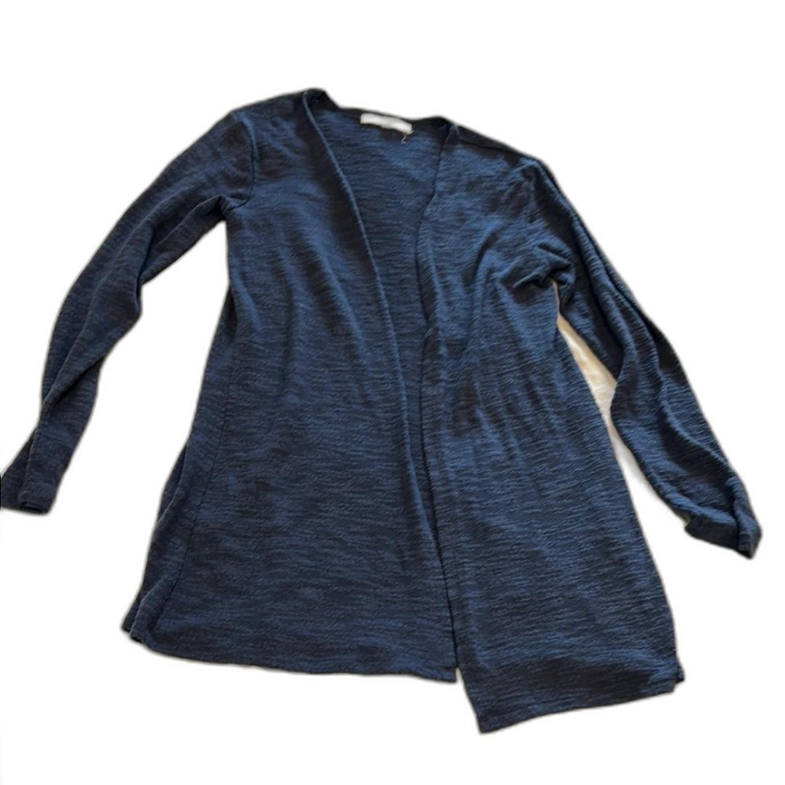 Wallflower Women's Blue Long Sleeves Open Front Cardigan Sweater Size Small