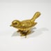 Vintage Florenza Gold Tone Bejeweled Eyes Bird Pill Trinket Box