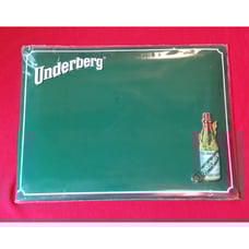 Underberg Advertisement Tin Sign With 5 Underberg Cap Magnets 15.5 x11.5