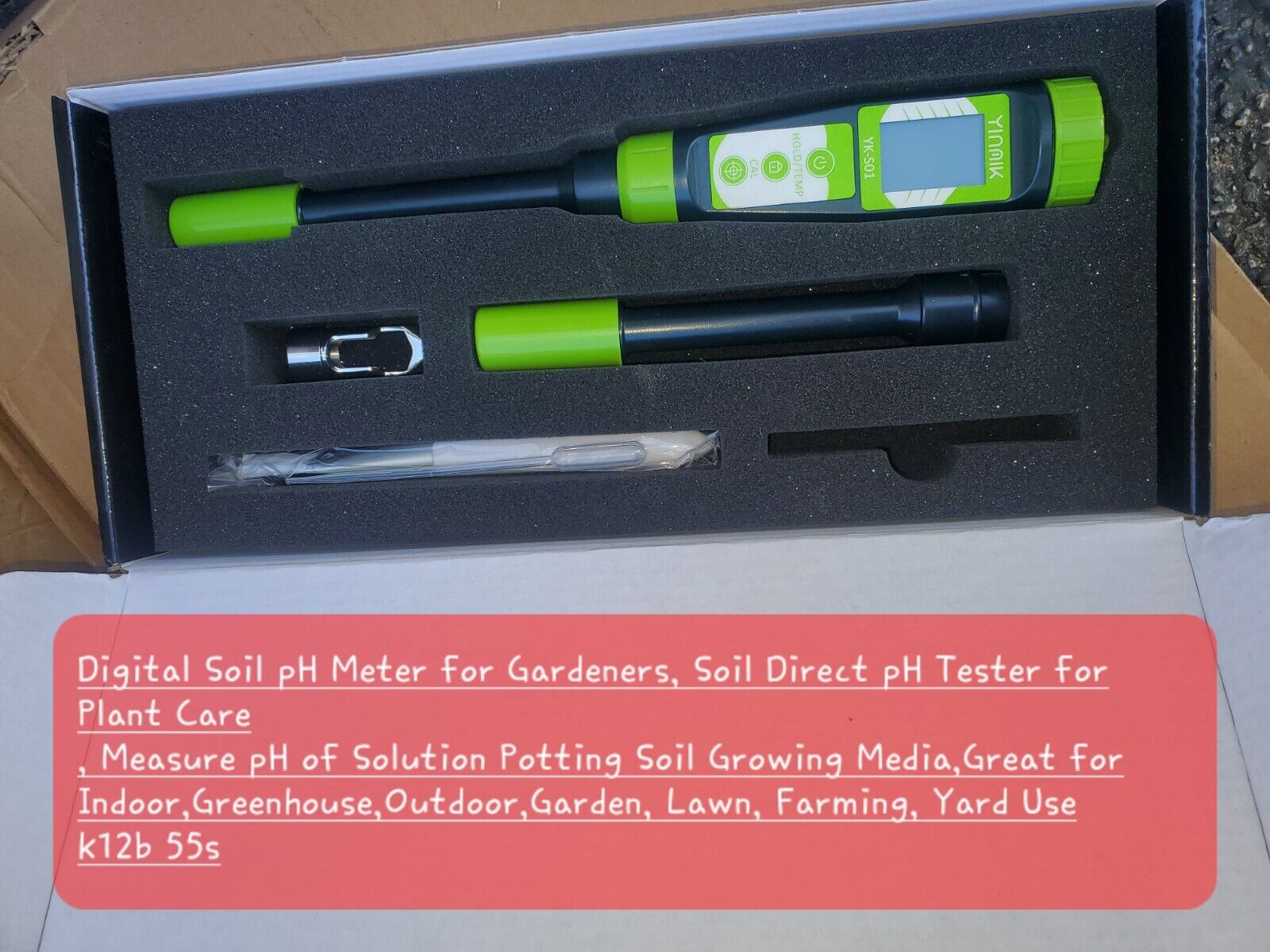 Digital Soil pH Meter for Gardeners, Soil Direct pH Tester for Plant Care,...