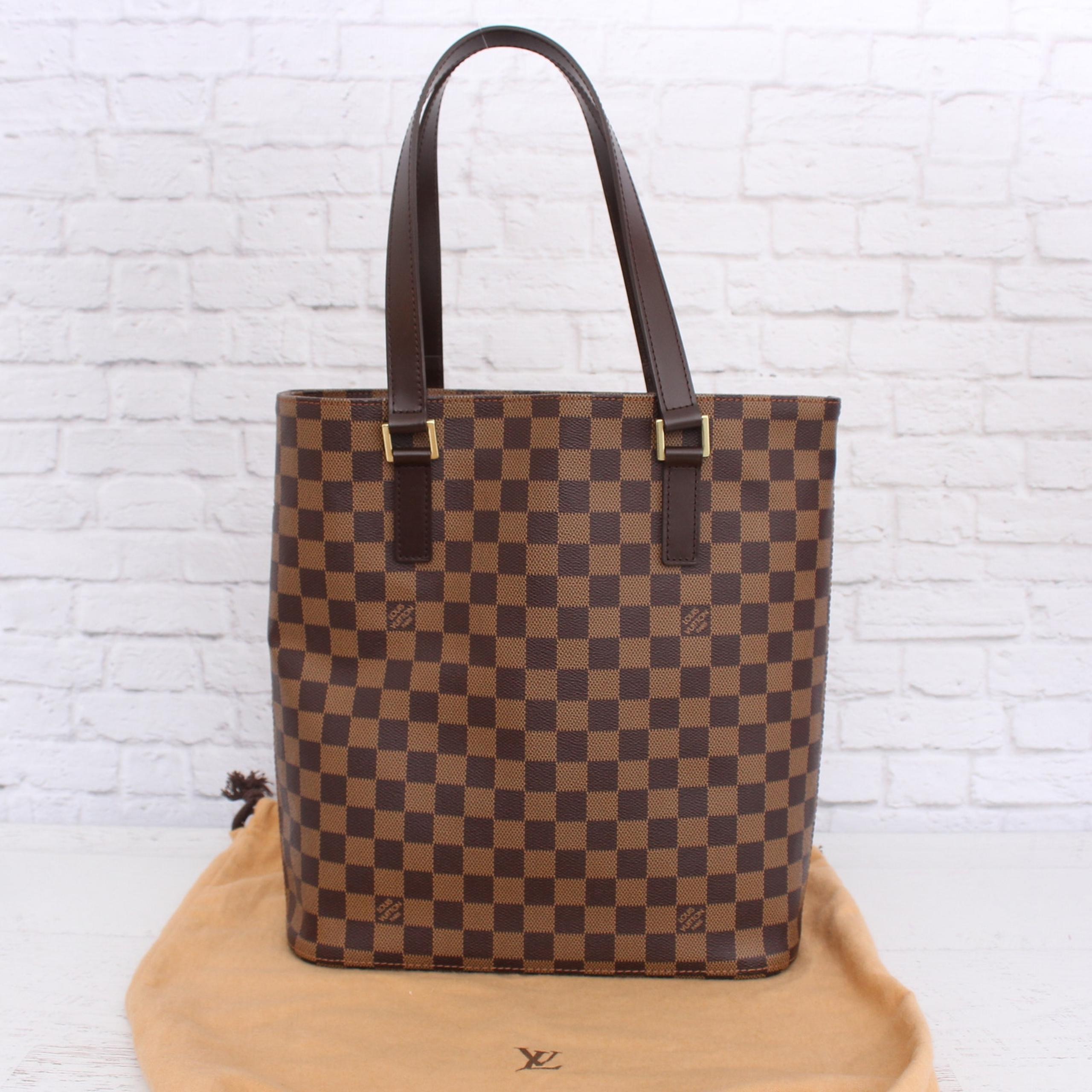 Louis Vuitton Vavin GM Damier Ebene Shoulder Purse Brown Handbag A2485