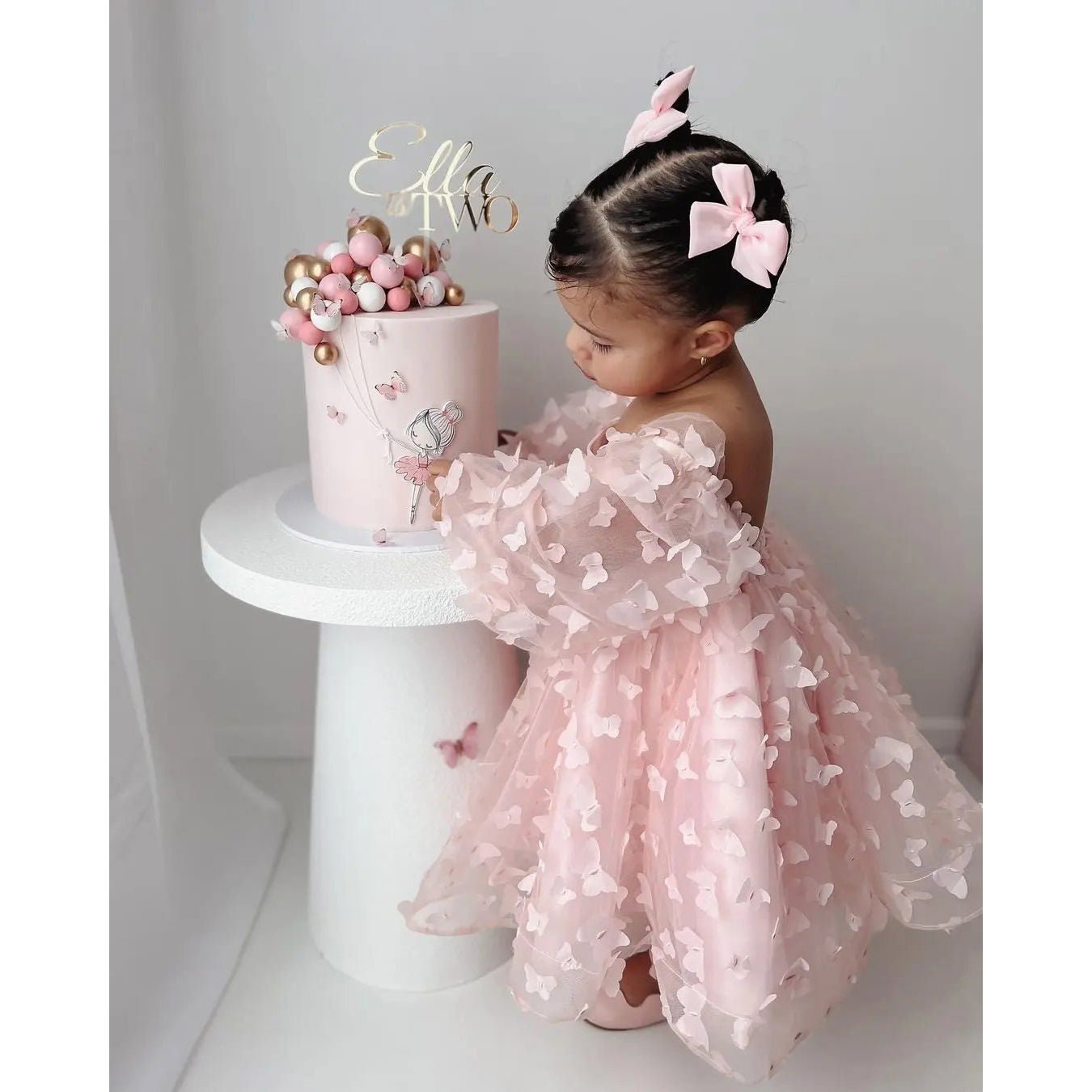 BEST SELLING Pink Birthday Butterfly Dress