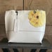 NWT Calvin Klein Reversable Sonoma Tote Large White Yellow Floral Design