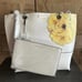 NWT Calvin Klein Reversable Sonoma Tote Large White Yellow Floral Design