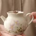Grass and ash daisy flower bud pot, make your life full of Chinese style