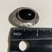 VINTAGE SOUTHWEST STERLING AND BLACK ONYX CLIP ON EARRINGS