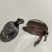 VINTAGE SOUTHWEST STERLING AND BLACK ONYX CLIP ON EARRINGS