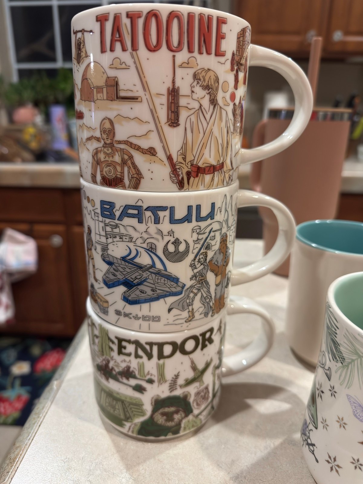 Star Wars Starbucks Been There Mugs Batu Endor Tatooine Disney