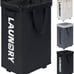 Slim Laundry Hamper with Wheels, 75L Dorm Laundry Basket Black