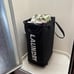 Slim Laundry Hamper with Wheels, 75L Dorm Laundry Basket Black