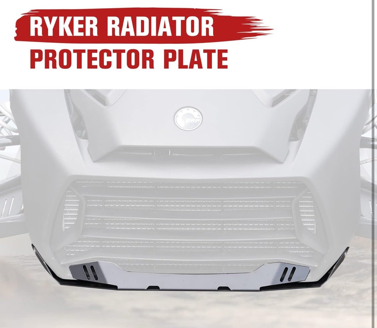 A & UTV PRO Ryker Aluminum Radiator Protector & Splash Guards Kit for Can Am Ryk
