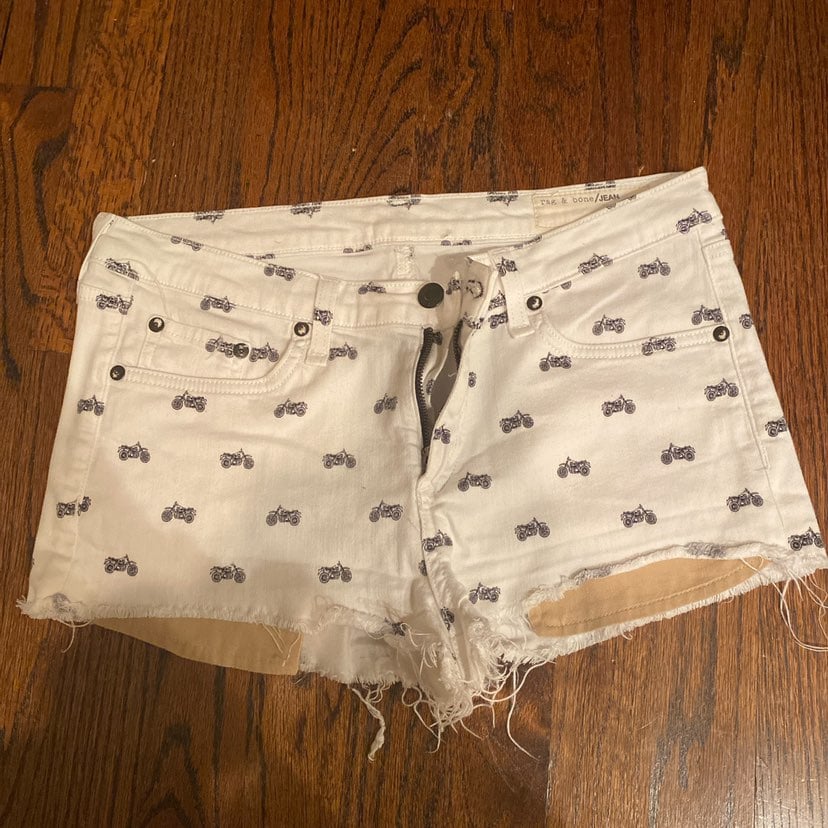 Rag and bone motorcyle Jean Shorts
