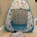 Sanrio Hapidanbui Foldable Pop-up Play Tent w/ Pochacco Tuxedo Sam Keroppi NWT