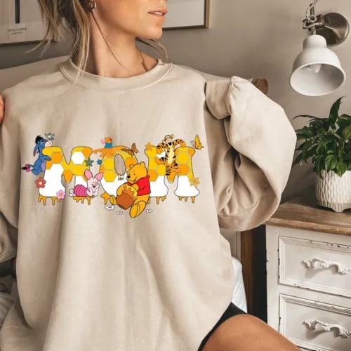 Winnie The Pooh Happy Mother's Day Sweatshirt - Perfect For Pooh Moms