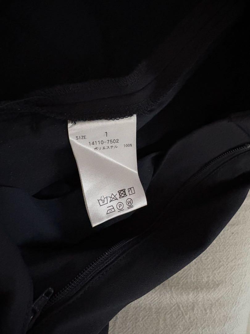 Clane H/W BELTED BAKER PANTS Navy Dress pants